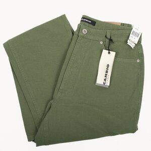 NWT Cambio Sharon Jeans Women's Size 12 Olive Green